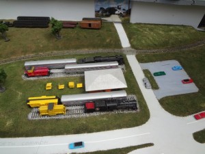 Model of new railroad museum expansion